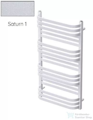 Radeco COMO 2 970x530 törölközőszárítós radiátor, SATURN 1 (metál jégszürke) színben