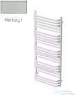 Radeco COMO 3 1240x530 törölközőszárítós radiátor, MERKURY 1 (metál ezüst) színben
