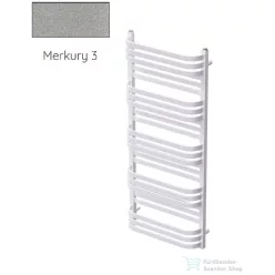   Radeco COMO 3 1240x530 törölközőszárítós radiátor, MERKURY 3 (metál világosszürke) színben