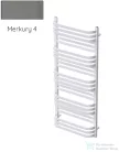 Radeco COMO 3 1240x530 törölközőszárítós radiátor, MERKURY 4 (metál szürke) színben
