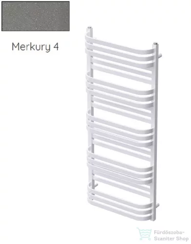 Radeco COMO 3 1240x530 törölközőszárítós radiátor, MERKURY 4 (metál szürke) színben