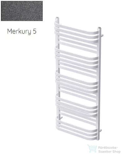 Radeco COMO 3 1240x530 törölközőszárítós radiátor, MERKURY 5 (metál sötétszürke) színben