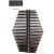 Radeco DIAMANTES 990x700 design radiátor, MARS 4 (metál antracit) színben