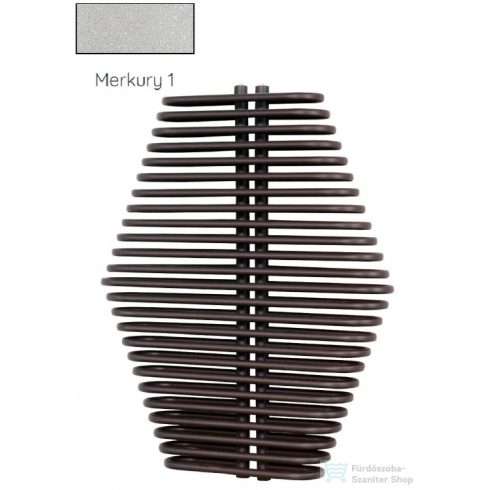 Radeco DIAMANTES 990x700 design radiátor, MERKURY 1 (metál ezüst) színben
