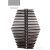 Radeco DIAMANTES 990x700 design radiátor, MERKURY 3 (metál világosszürke) színben
