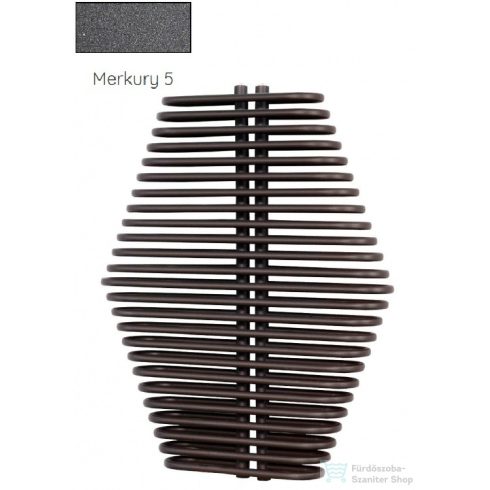 Radeco DIAMANTES 990x700 design radiátor, MERKURY 5 (metál sötétszürke) színben