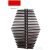 Radeco DIAMANTES 990x700 design radiátor, WENUS 7 (piros) színben