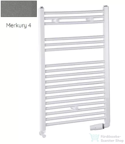 Radeco DORA AD1-500/P 490x550 törölközőszárítós radiátor, MERKURY 4 (metál szürke) színben