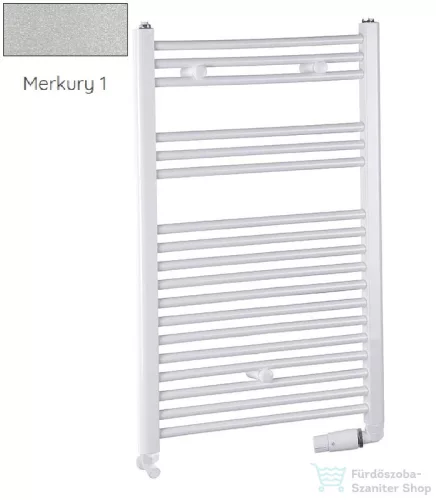 Radeco DORA AD3-600/P 870x650 törölközőszárítós radiátor, MERKURY 1 (metál ezüst) színben