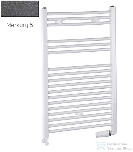 Radeco DORA AD3-600/P 870x650 törölközőszárítós radiátor, MERKURY 5 (metál sötétszürke) színben