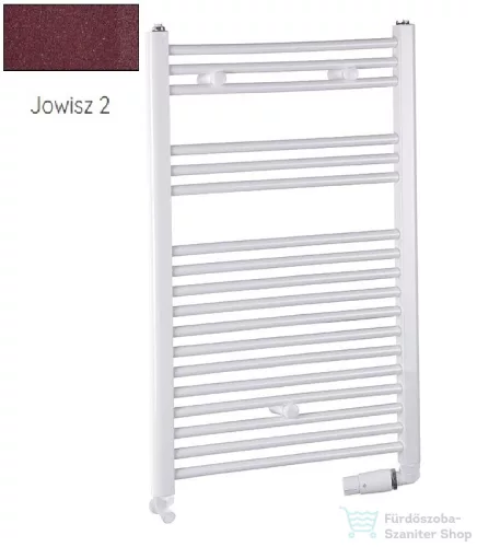 Radeco DORA AD6-600/P 1440x650 törölközőszárítós radiátor, JOWISZ 2 (metál bordó) színben