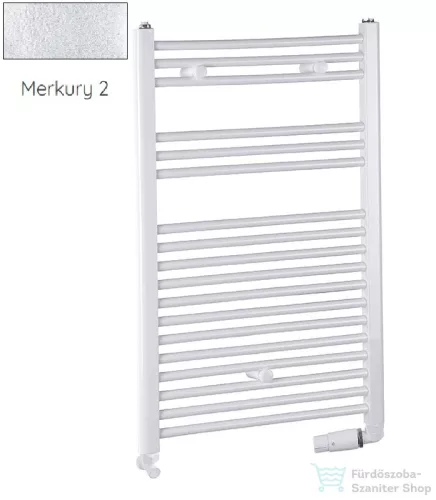 Radeco DORA AD6-600/P 1440x650 törölközőszárítós radiátor, MERKURY 2 (ezüst) színben