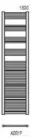 Radeco DORA AD7-500/P 1630x550 törölközőszárítós radiátor, MERKURY 1 (metál ezüst) színben