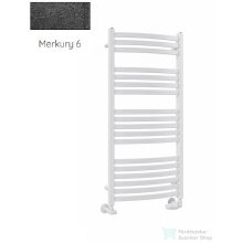   Radeco ENZO AK6-600/EL 1450x630 törölközőszárítós radiátor, MERKURY 6 (metál fekete) színben