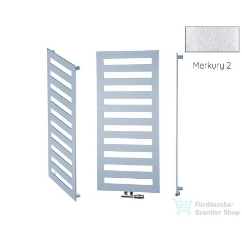 Radeco ESCALERA 2 1160x550 design radiátor,MERKURY 2 (ezüst) színben