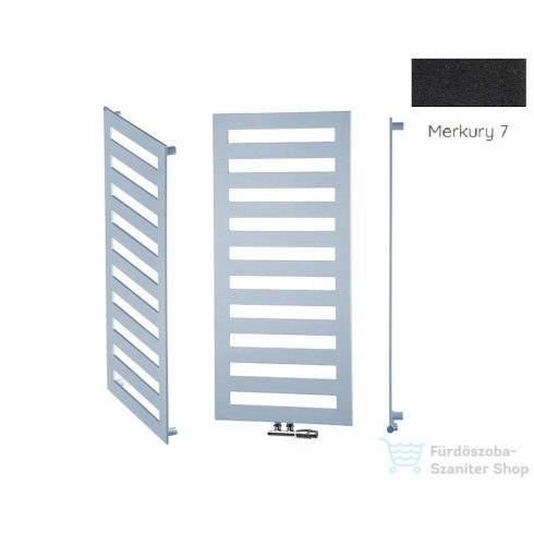 Radeco ESCALERA 2 1160x550 design radiátor,MERKURY 7 (matt fekete) színben