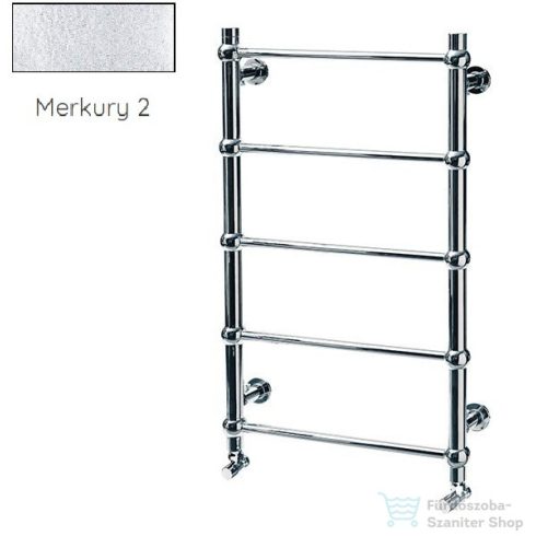 Radeco ESFERA KOLOR 905x550 design radiátor, MERKURY 2 (ezüst) színben