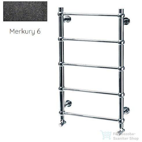 Radeco ESFERA KOLOR 905x550 design radiátor, MERKURY 6 (metál fekete) színben