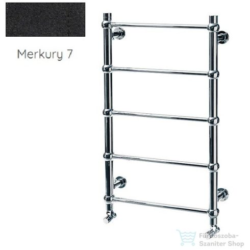 Radeco ESFERA KOLOR 905x550 design radiátor, MERKURY 7 (matt fekete) színben