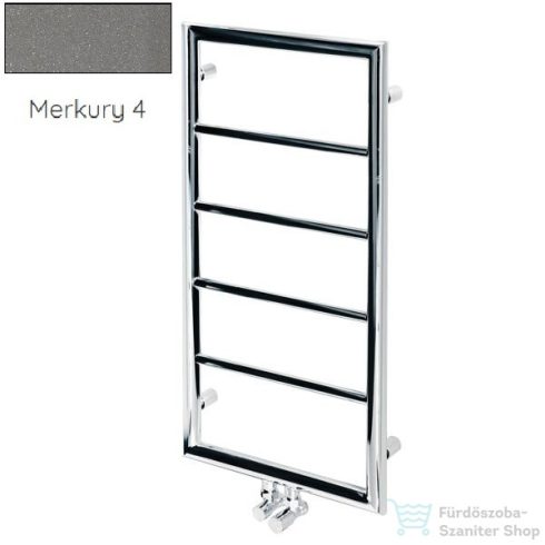 Radeco FRAGIL KOLOR 850x435 design radiátor, MERKURY 4 (metál szürke) színben