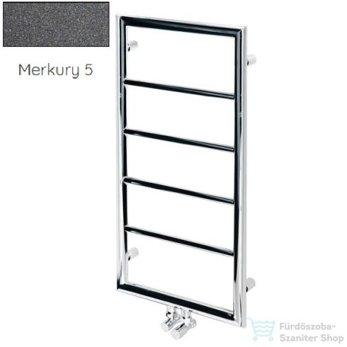 Radeco FRAGIL KOLOR 850x435 design radiátor, MERKURY 5 (metál sötétszürke) színben