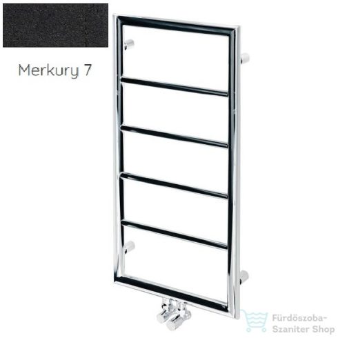 Radeco FRAGIL KOLOR 850x435 design radiátor, MERKURY 7 (matt fekete) színben