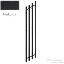   Radeco FUEGO KOLOR 1650x290 jobbos design radiátor,MERKURY 7 (matt fekete) színben