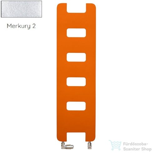 Radeco HEAVEN 1600x450 design radiátor, MERKURY 2 (ezüst) színben