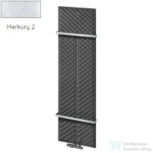   Radeco KEX 1570x450 design radiátor 2 db törölközőtartóval, MERKURY 2 (ezüst) színben
