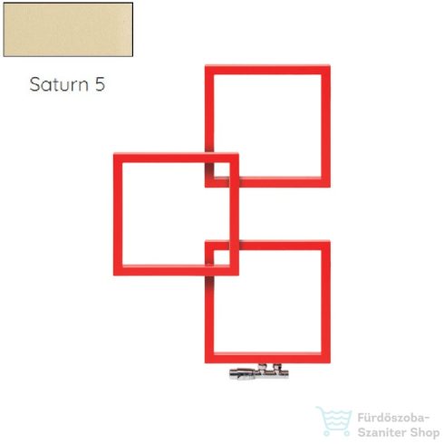 Radeco LOCO 3 970x685 design radiátor, SATURN 5 (matt krém) színben,balos