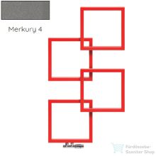   Radeco LOCO 4 1255x685 design radiátor,,MERKURY 4 (metál szürke) színben,jobbos