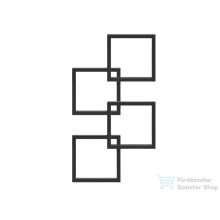   Radeco LOCO 4 MINI 915x500 design radiátor, Merkury 8 (selyemfényű fekete) színben,jobbos