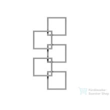   Radeco LOCO 5 1540x685 design radiátor,MERKURY 3 (metál világosszürke) színben,balos