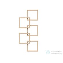   Radeco LOCO 5 1540x685 design radiátor,SATURN 7 (metál homok) színben,balos