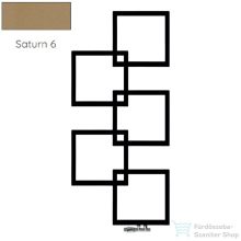   Radeco LOCO 5 MINI 1123x500 design radiátor, SATURN 6 (matt homok) színben,balos