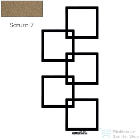 Radeco LOCO 5 MINI 1123x500 design radiátor, SATURN 7 (metál homok) színben,balos