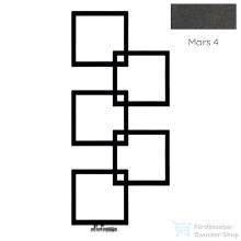   Radeco LOCO 5 MINI 1123x500 design radiátor, MARS 4 (metál antracit) színben,jobbos