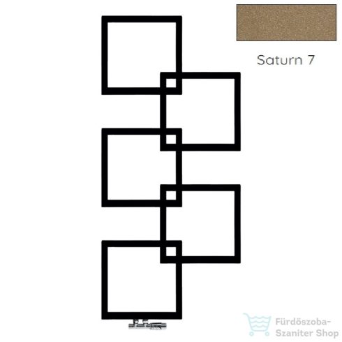 Radeco LOCO 5 MINI 1123x500 design radiátor, SATURN 7 (metál homok) színben,jobbos