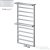 Radeco LOFT PLUS 2 1160x550 design radiátor,MERKURY 2 (ezüst) színben