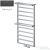Radeco LOFT PLUS 2 1160x550 design radiátor,MERKURY 6 (metál fekete) színben