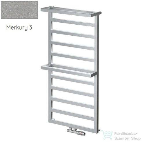 Radeco LOFT PLUS 3 1612x550 design radiátor, MERKURY 3 (metál világosszürke) színben