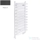 Radeco MARIO A1-400/M 490x435 törölközőszárítós radiátor MARS 4 (metál antracit) színben