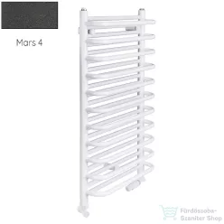   Radeco MARIO A1-400/M 490x435 törölközőszárítós radiátor MARS 4 (metál antracit) színben