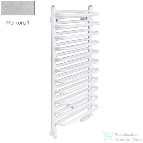 Radeco MARIO A2-400/M 680x435 törölközőszárítós radiátor MERKURY 1 (metál ezüst) színben