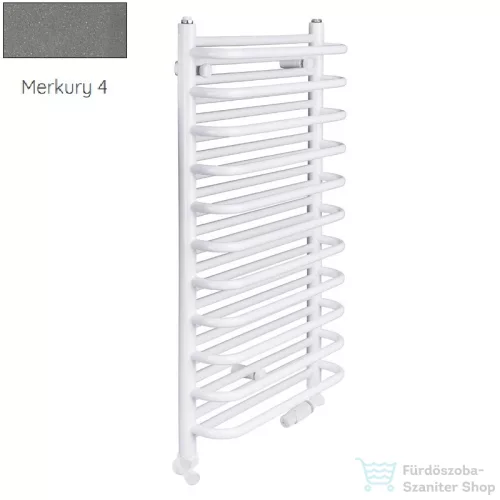 Radeco MARIO A2-500/M 680x535 törölközőszárítós radiátor MERKURY 4 (metál szürke) színben