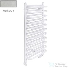   Radeco MARIO A6-350/M 1440x385 törölközőszárítós radiátor MERKURY 1 (metál ezüst) színben