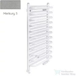   Radeco MARIO A6-500/M 1440x535 törölközőszárítós radiátor MERKURY 3 (metál világosszürke) színben