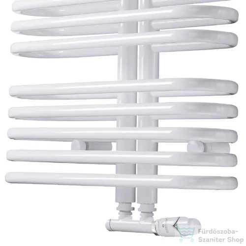 Radeco OSCAR A6/K 1440x500 törölközőszárítós radiátor, fényes fehér színben