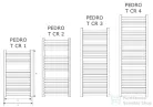 Radeco PEDRO 2 T CR 1000x500 design radiátor,króm színben