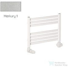   Radeco PINO K AK1-500/EP 415x530 törölközőszárítós radiátor, MERKURY 1 (metál ezüst) színben